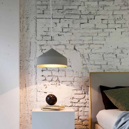 Lampada sospesa moderna In-es.artdesign Cyrcus Cemento verniciata Viadurini