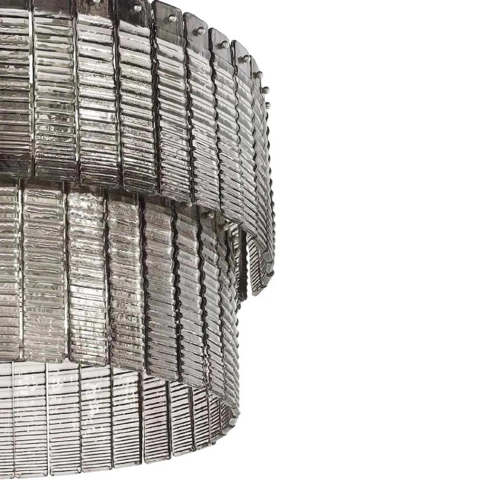 Lampada Sospesa Moderna in Vetro Artigianale Lusso Made in Italy - Valadier Viadurini