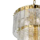 Lampada Sospesa Moderna in Vetro Artigianale Lusso Made in Italy - Valadier Viadurini