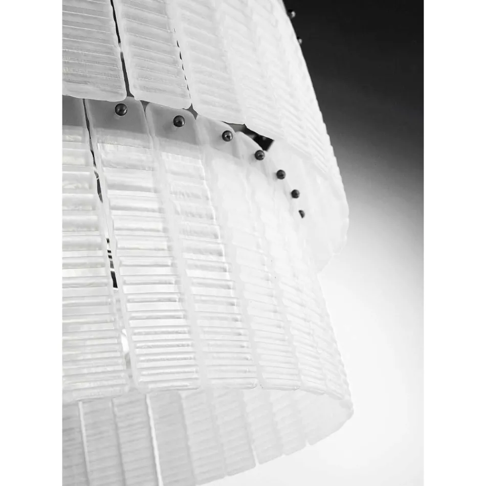 Lampada Sospesa Moderna in Vetro Artigianale Lusso Made in Italy - Valadier Viadurini