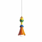 Lampada sospesa multicolor Slide Otello Hanging alluminio made Italy Viadurini