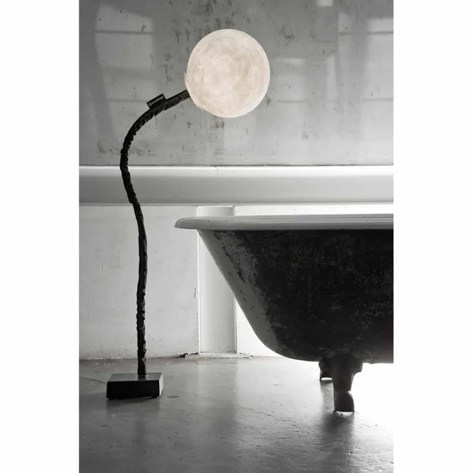 Lampada stelo flessibile da terra In-es.artdesign Micro Luna nebulite Viadurini