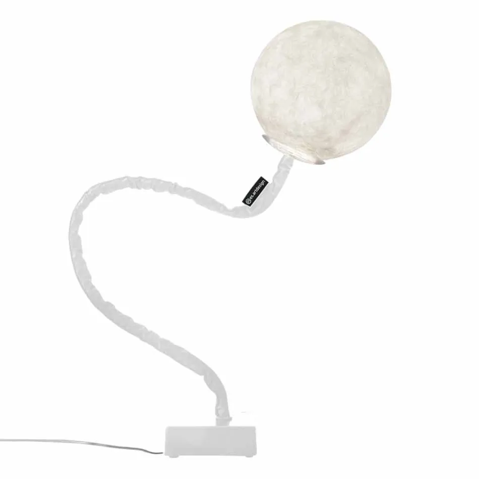Lampada stelo flessibile da terra In-es.artdesign Micro Luna nebulite Viadurini
