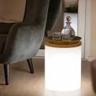 Lampada Tavolino da Esterno o Interno Design a Led, Solare o E27 - Tamburostar Viadurini