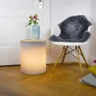 Lampada Tavolino da Esterno o Interno Design a Led, Solare o E27 - Tamburostar Viadurini