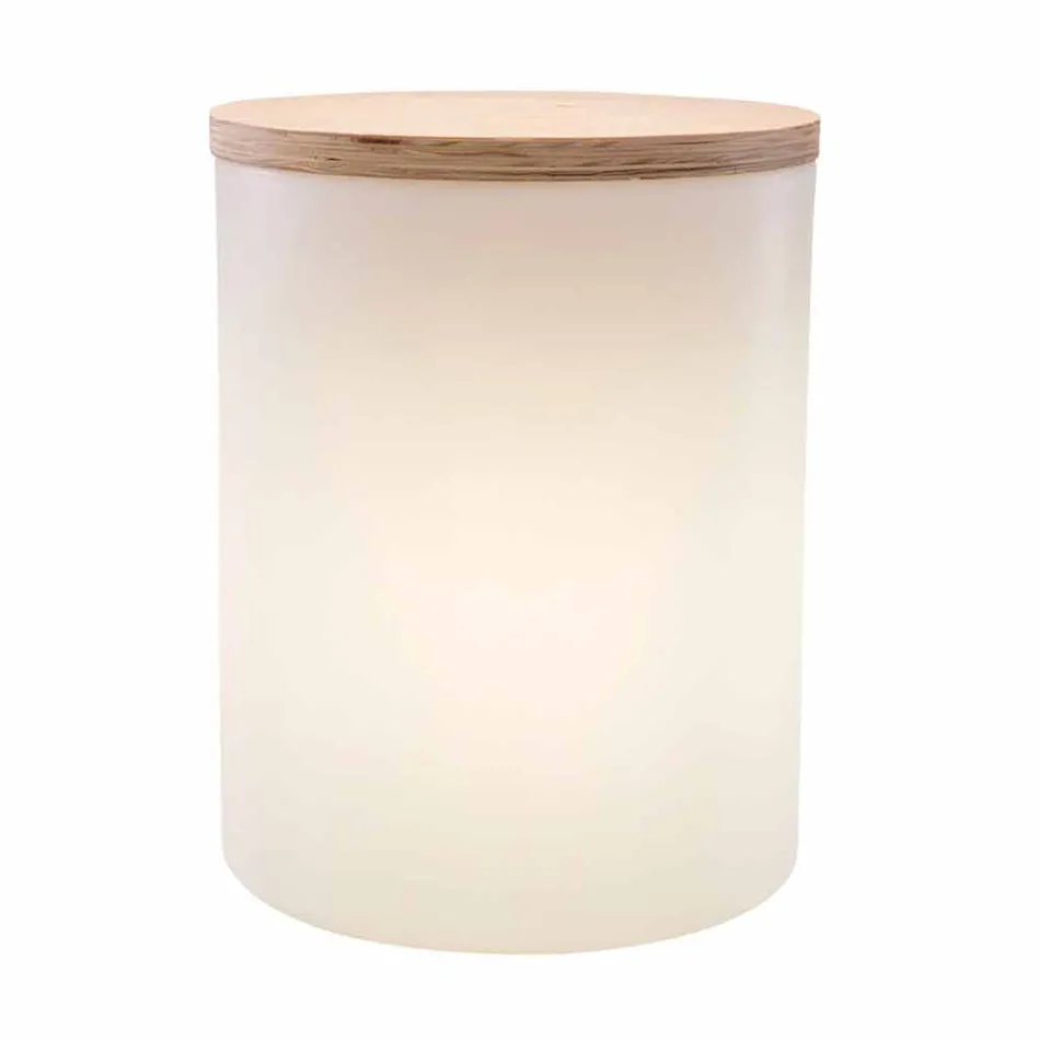 Lampada Tavolino da Esterno o Interno Design a Led, Solare o E27 - Tamburostar Viadurini