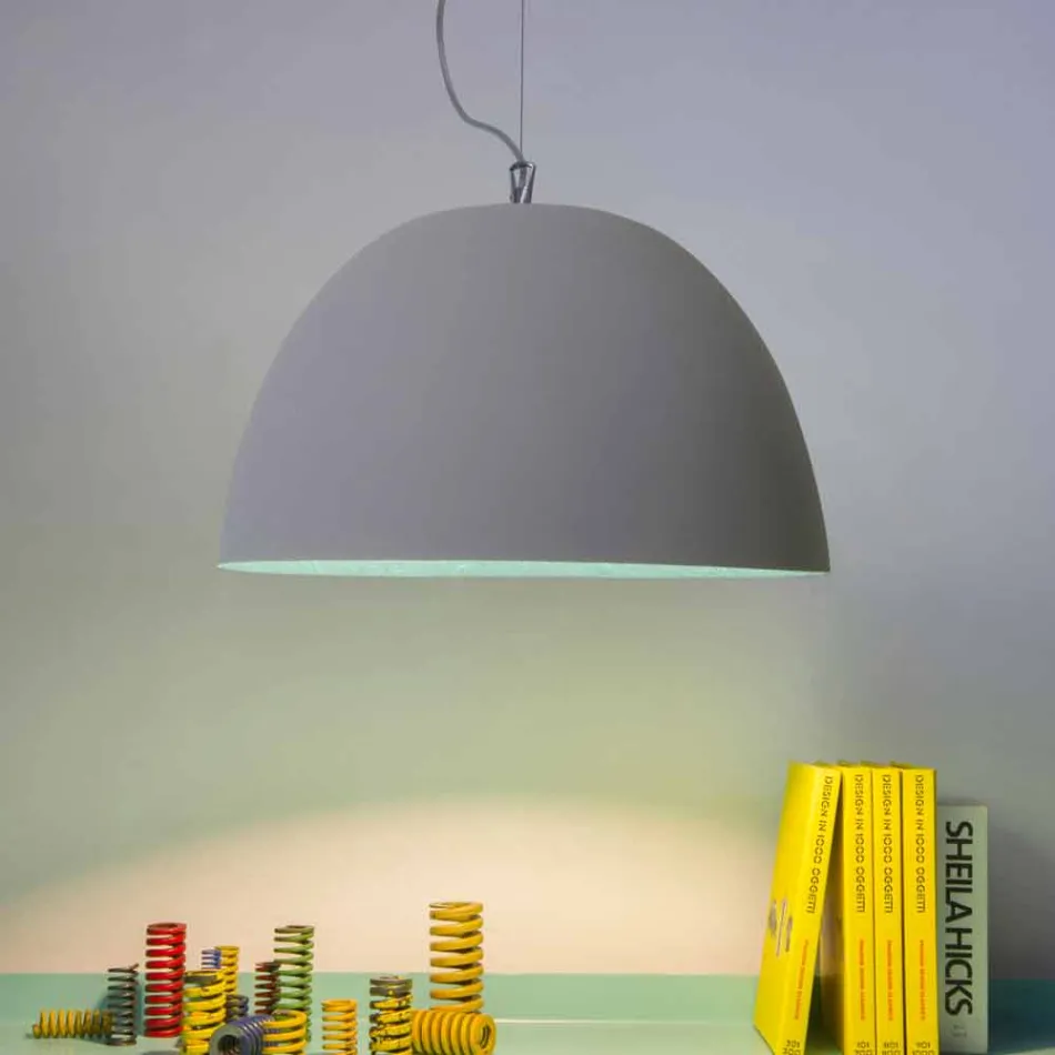 Lampada verniciata a sospensione In-es.artdesign H2o Cemento moderna Viadurini