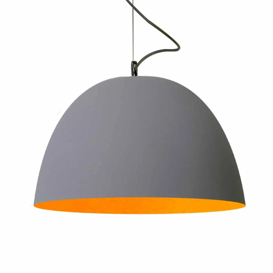 Lampada verniciata a sospensione In-es.artdesign H2o Cemento moderna Viadurini