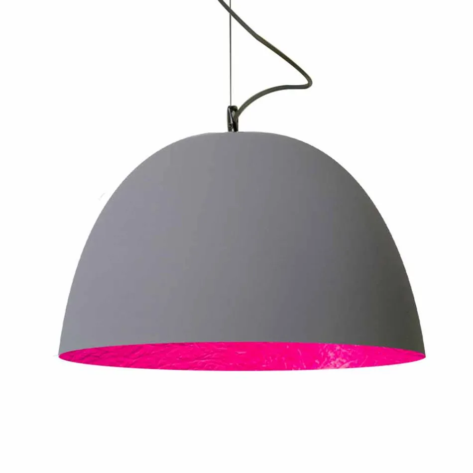 Lampada verniciata a sospensione In-es.artdesign H2o Cemento moderna Viadurini