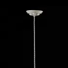 Lampada vintage a sospensione in ceramica lucida e viti dorate Betty Viadurini