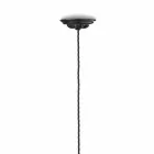 Lampada vintage a sospensione in ceramica lucida e viti dorate Betty Viadurini