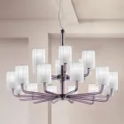 Lampadario 18 Luci Artigianale in Vetro Veneziano Made in Italy - Graham Viadurini