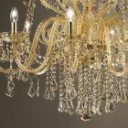 Lampadario 27 Luci in Vetro Veneziano Fatto a Mano in Italia - Fiorentino Viadurini