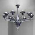 Lampadario 8 Luci Artigianale in Vetro Veneziano Made in Italy - Ismail