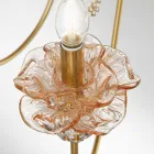 Lampadario 8 Luci Classico in Vetro, Cristallo e Metallo Lusso - Flanders Viadurini