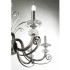 Lampadario 8 Luci in Vetro Soffiato e Cristallo di Lusso Classico - Cassea Viadurini