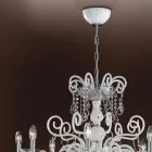 Lampadario 8 Luci in Vetro Veneziano Made in Italy Classico - Fiorentino Viadurini