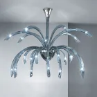 Lampadario a 21 Luci in Vetro Veneziano Fatto a Mano in Italia - Jason Viadurini