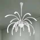 Lampadario a 21 Luci in Vetro Veneziano Fatto a Mano in Italia - Jason Viadurini