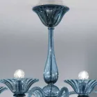 Lampadario a 5 Luci Artigianale in Vetro di Venezia, Made in Italy - Margherita Viadurini