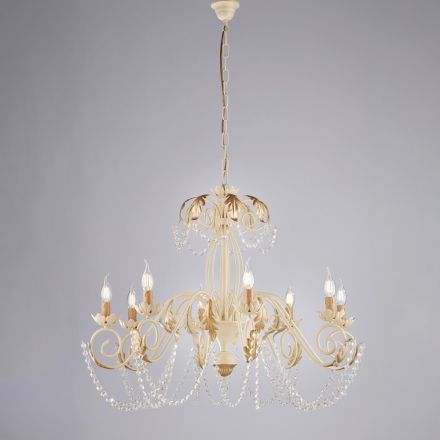 Lampadario a 5 luci stile shabby per creare atmosfere romantiche – Perla Viadurini