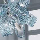 Lampadario a 9 Luci in Vetro Veneziano, Fatto a Mano in Italia - Diamonique Viadurini
