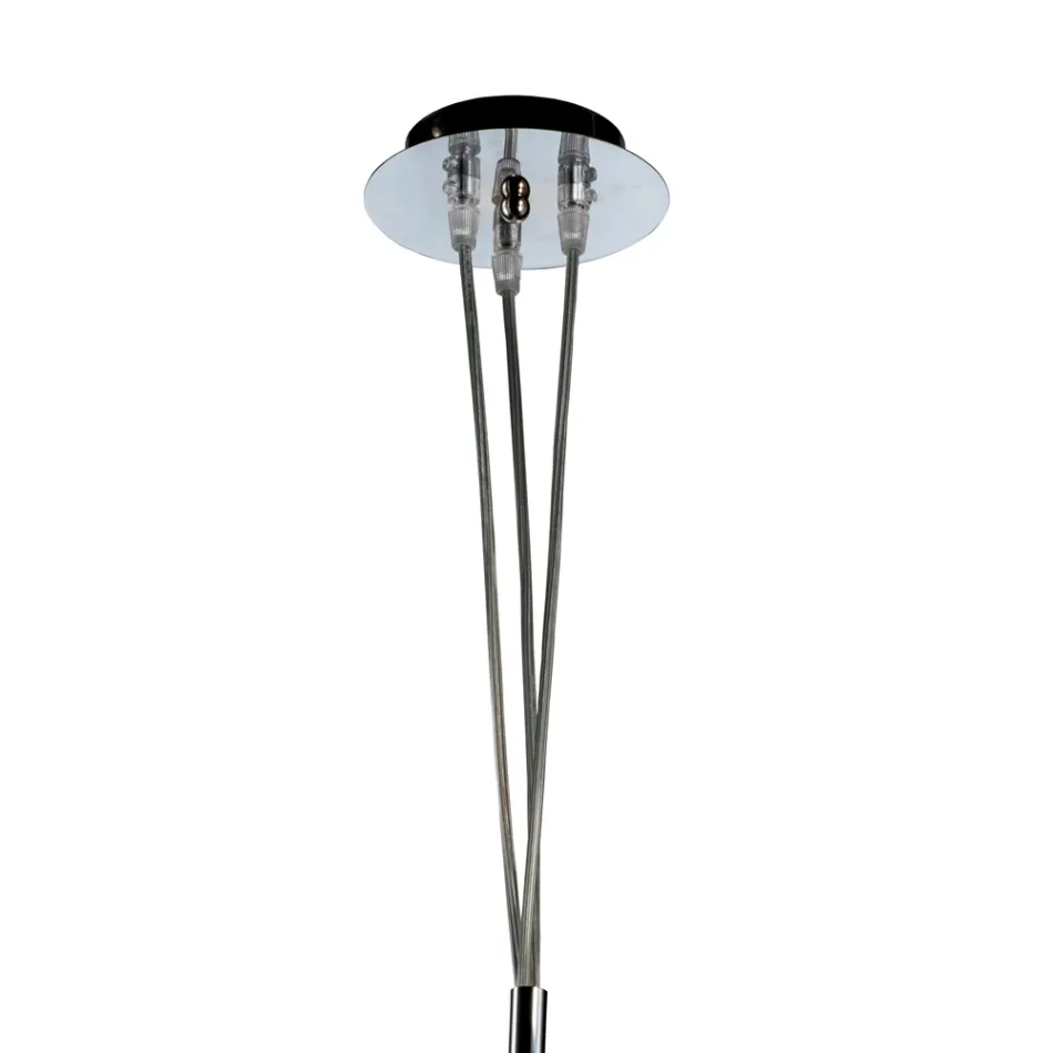 Lampadario a Mazzo Tre Lumi in Vetro Soffiato Veneziano Made in Italy - Lucilla Viadurini