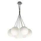 Lampadario a Sette Lumi in Vetro Lucido o Satinato Made in Italy - Althea Viadurini