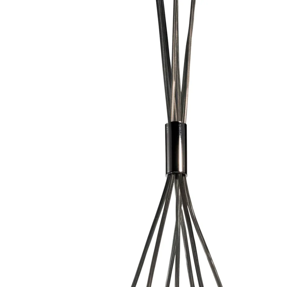 Lampadario a Sette Lumi in Vetro Lucido o Satinato Made in Italy - Althea Viadurini