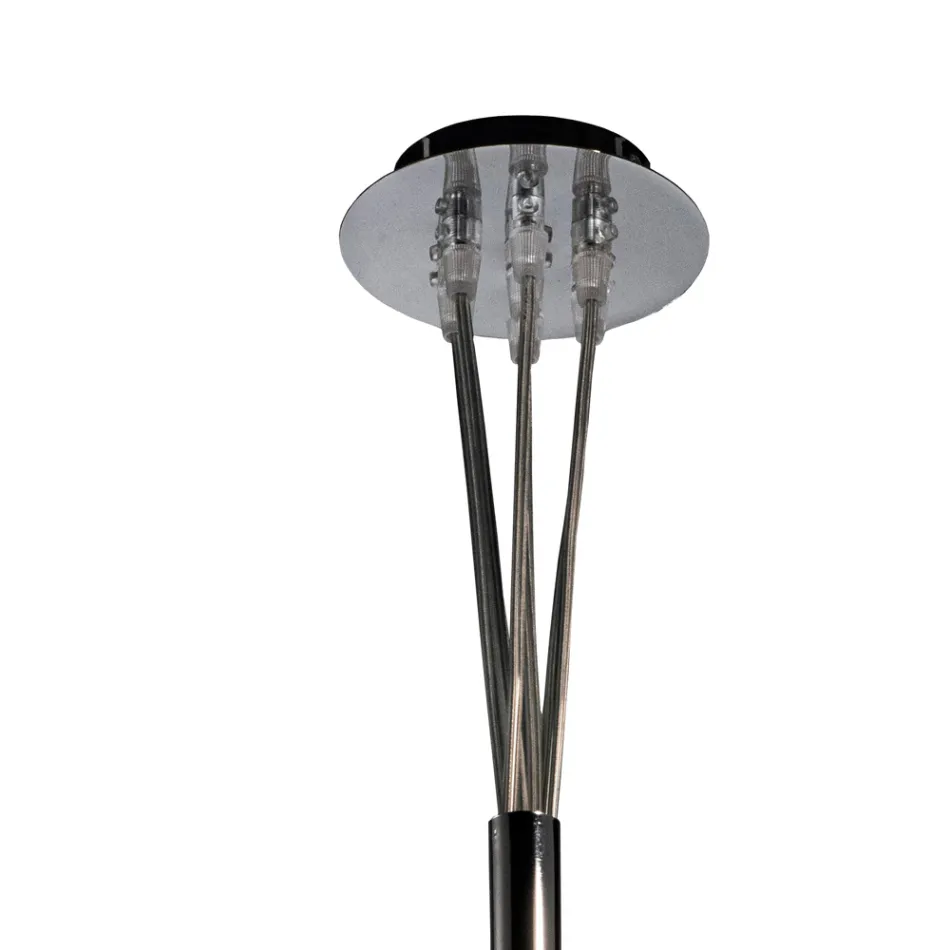 Lampadario a Sette Lumi in Vetro Lucido o Satinato Made in Italy - Althea Viadurini