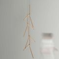 Lampadario a Sospensione con Rosone Unico in Legno Made in Italy - Orlov
