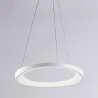 Lampadario a sospensione in metallo bianco cromo e argento per interni – Voyager Viadurini