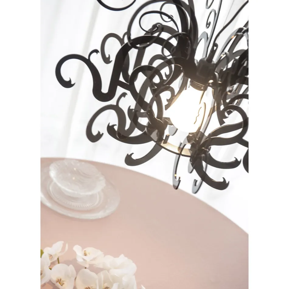 Lampadario a Sospensione in Plexiglass Bianco o Nero Riciclabile - Sancio Viadurini