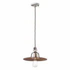 Lampadario a sospensione stile industriale Ferroluce Viadurini