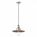 Lampadario a sospensione stile industriale Ferroluce