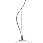 Lampadario a Tre Lumi Grandi Decentrati in Vetro Soffiato Made in Italy - Elisia Viadurini
