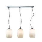Lampadario a Tre Lumi in Vetro Soffiato Veneziano Made in Italy - Soffio Viadurini