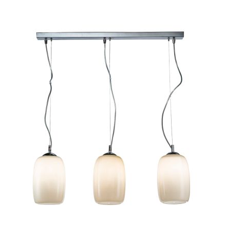 Lampadario a Tre Lumi in Vetro Soffiato Veneziano Made in Italy - Soffio Viadurini