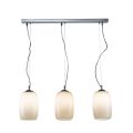 Lampadario a Tre Lumi in Vetro Soffiato Veneziano Made in Italy - Soffio