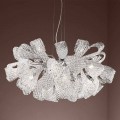 Lampadario Artigianale a 21 Luci in Vetro Veneziano, Made in Italy - Diamonique