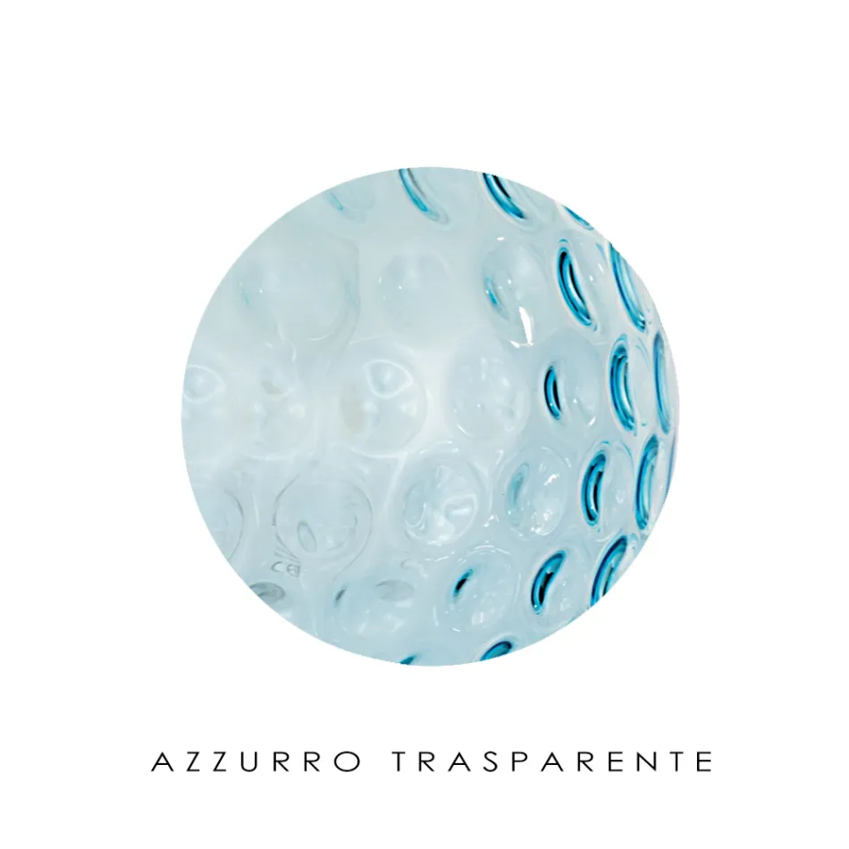 Lampadario Artigianale in Vetro di Venezia e Metallo - Bolle Balloton Viadurini