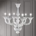 Lampadario Artigianale in Vetro Veneziano Soffiato Stile Classico - Vanity