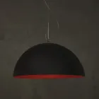 Lampadario Bicolore in Laprene e Nebulite  - Mezza Luna by In-es.artdesign  Viadurini