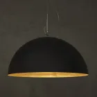 Lampadario Bicolore in Laprene e Nebulite  - Mezza Luna by In-es.artdesign  Viadurini
