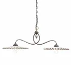 Lampadario bilancere in ceramica lucida Ferroluce L'Aquila  Viadurini