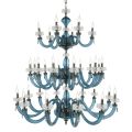 Lampadario Classico 30 Luci in Vetro Artigianale di Lusso Italiano - Saline