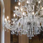 Lampadario Classico 36 Luci in Vetro di Venezia Made in Italy - Fiorentino Viadurini