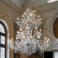 Lampadario Classico 36 Luci in Vetro di Venezia Made in Italy - Fiorentino