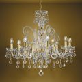 Lampadario Classico 8 Luci in Vetro Veneziano Made in Italy - Fiorentino