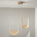 Lampadario con 2 LED con Inserto Amovibile in Vetro Granigliato - Catalpa